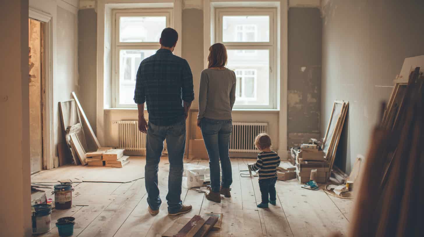 Remontti lapsiperheessä – perhe keskellä huoneistoremonttia