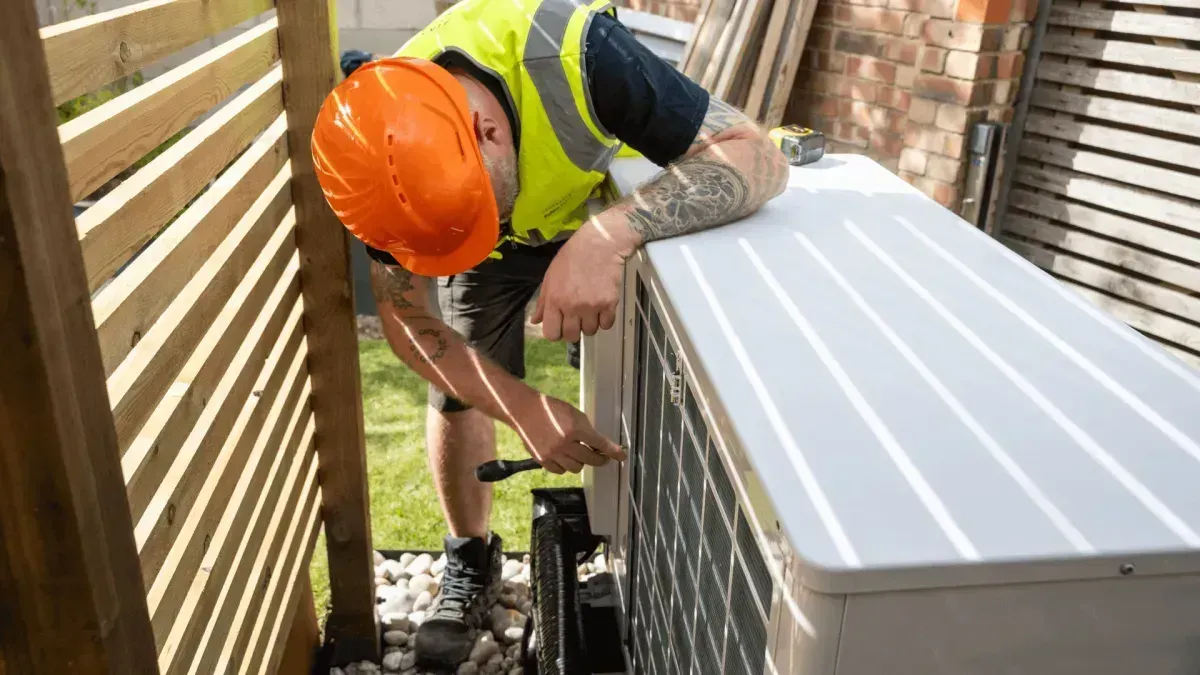 Air source heat pump maintenance
