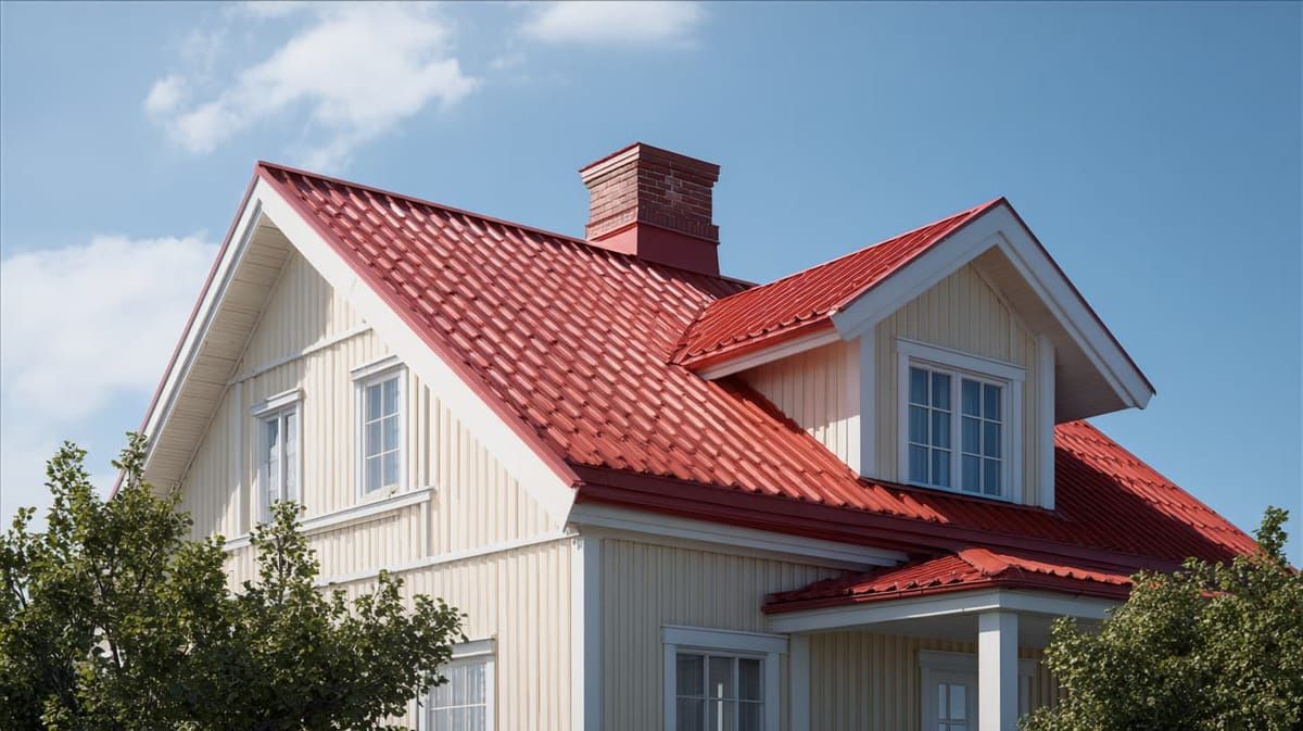 Katon maalaus – ammattilainen maalaa peltikattoa